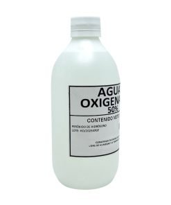 AGUA OXIGENADA 50% (PERÓXIDO DE HIDRÓGENO) - 500 cc