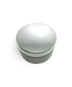 Potes PET + Sello Blanco + Tapa Plateada Metalizada