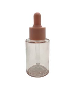 GOTARIO VIDRIO ROSADO TRANSPARENTE + REDUCTOR Y PIPETA ROSADA - 30 ml (E213)