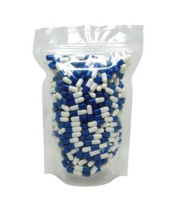 CÁPSULAS GELATINA VACÍAS #0 (AZÚL - BLANCO) - 500 un