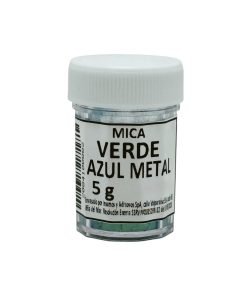 MICA VERDE AZUL METAL BRILLANTE - 5 g